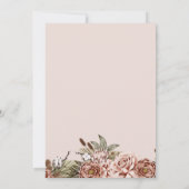 ピンクボホヘミアンコテージコーエンチャント結婚ーズ 招待状 (裏面)