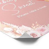 ピンクボホベアバルーンベビーは甘い ポスター (角)