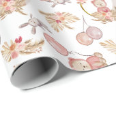 ピンクボホベアームーンバニー ラッピングペーパー (ロールコーナー)