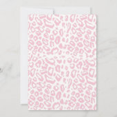 ピンクボホホーホーホーホーチカウハイランドカウガールベビーシャワー 招待状 (裏面)