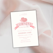 ピンクボホワイルドウェスト女性のカーボーイハットベイビーシャワー