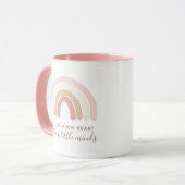 ピンクボホーレインボー先生鑑賞 マグカップ (正面左)