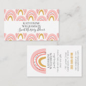 ピンクボホーレインボー 名刺 (正面/裏面)