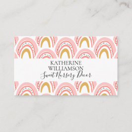 ピンクボホーレインボー 名刺