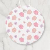 ピンクボホー恐竜誕生日 フェイバータグ (裏面)