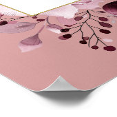 ピンクボホ植物聖体歓迎サイン ポスター (角)