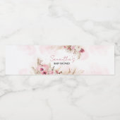 ピンクボホ秋カボチャ赤ちゃん ペットボトルラベル (シングルラベル)