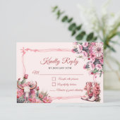 ピンクボホ素朴ウエスタンチャラテーマキンセアニェラ 出欠カード (スタンド正面)