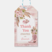 ピンクボホFirst Rodeo誕生日 ギフトタグ (正面)