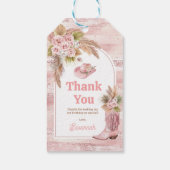 ピンクボホFirst Rodeo誕生日 ギフトタグ (裏面)