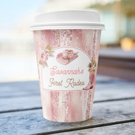 ピンクボホFirst Rodeo誕生日 紙コップ