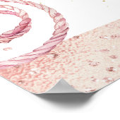 ピンクボホFirst Rodeo 1st Birthday 20x30 Welcome ポスター (角)