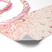 ピンクボホFirst Rodeo 1st Birthday 24x36 Welcome ポスター (角)