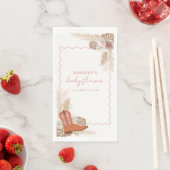 ピンクボモダンホ女性のカーボーイブーツパンパスベビーシャワー (インサイチュ)