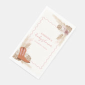 ピンクボモダンホ女性のカーボーイブーツパンパスベビーシャワー (コーナー)