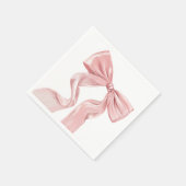 ピンクボーエレガントコケット紙 スタンダードカクテルナプキン (角)