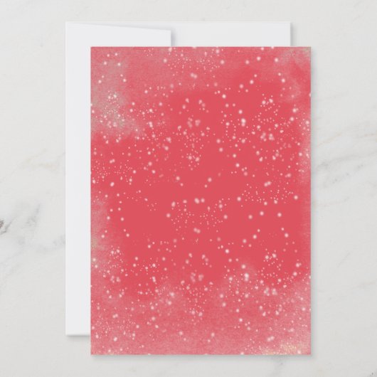 ピンクボーエレガントブル最も素晴らしいタイムイヤーパーティー 招待状 (裏面)