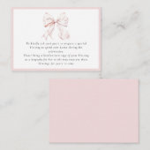 ピンクボーエンクロージャカード エンクロージャーカード (正面/裏面)