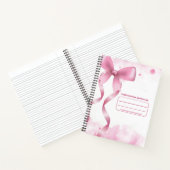 ピンクボーカレッジのルールドコンポジション ノートブック (内部)