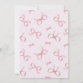 ピンクボーガールズコケットスウィート16誕生日 招待状 (裏面)