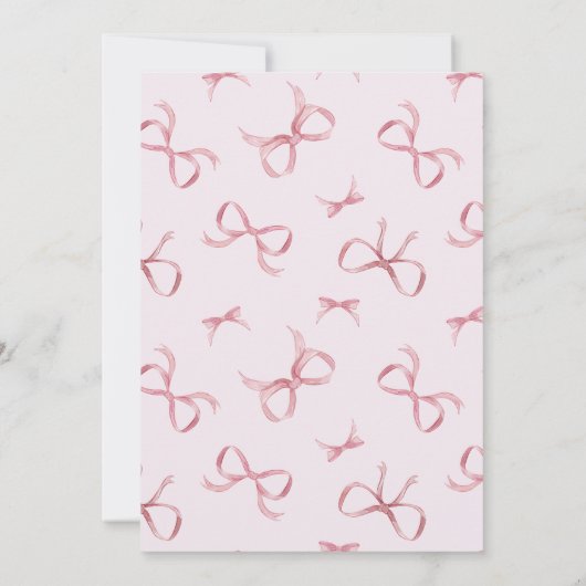 ピンクボーガールズコケットスウィート16誕生日 招待状 (裏面)