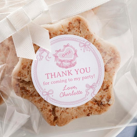 ピンクボーガールズジャストワンワン誕生日 ラウンドシール