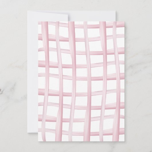 ピンクボーガールズジャストワンワン誕生日 招待状 (裏面)