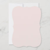 ピンクボーガールバプテスマ招待状 招待状 (裏面)