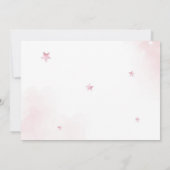 ピンクボーガールバースデーパーティー サンキューカード (裏面)