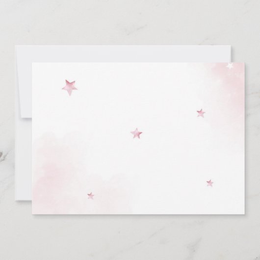 ピンクボーガールバースデーパーティー サンキューカード (裏面)