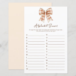 ピンクボーガールベビーシャワーアルファベット