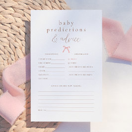 ピンクボーガールベビーシャワー予測&アドバイスゲーム