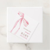 ピンクボーガールベビーシャワー フェイバータグ (インサイチュ)