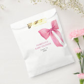 ピンクボーガールベビーシャワー フェイバーバッグ (封をした状態)