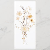 ピンクボーガールベビーシャワー メニュー (裏面)