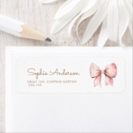 ピンクボーガールベビーシャワー ラベル