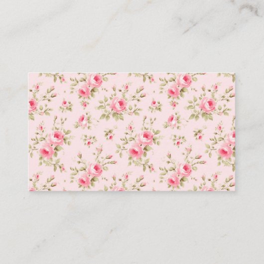 ピンクボーガール赤ちゃんシャワーおむつラッフルエンクロージャー エンクロージャーカード (裏面)