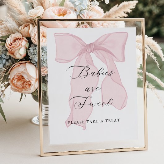 ピンクボーガール赤ちゃんシャワーベビーは甘い ポスター