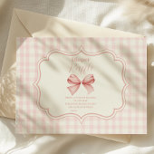 ピンクボーガール赤ちゃんシャワーラッフルおむつ エンクロージャーカード