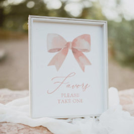 ピンクボーガール赤ちゃんシャワー好意サイン ポスター