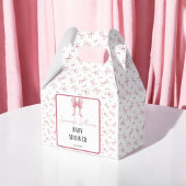 ピンクボーガール赤ちゃんシャワー水色 フェイバーボックス