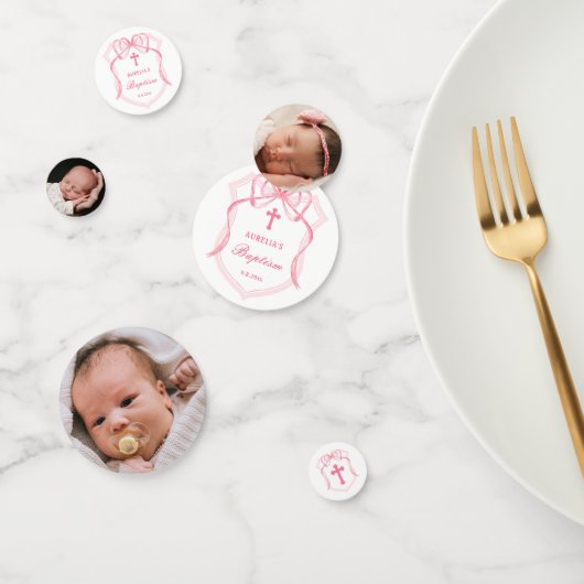 ピンクボークレストバプティステーブル コンフェッティ (グループ)