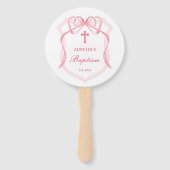 ピンクボークレストバプテスマ ハンドファン (裏面)