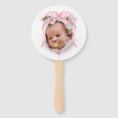 ピンクボークレストバプテスマ ハンドファン (正面)