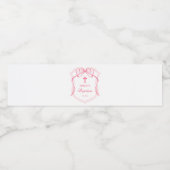 ピンクボークレストバプテスマ ペットボトルラベル (シングルラベル)