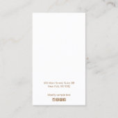 ピンクボーグラデーションホフェザーイヤリングディスプレイ 名刺 (裏面)