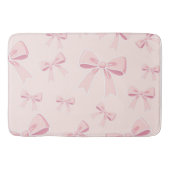 ピンクボーズキュートコケットコテージシック バスマット (正面)