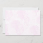 ピンクボーズバルーン誕生日フォト招待状 招待状 (裏面)