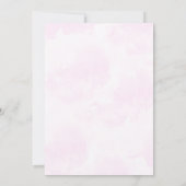 ピンクボーズバルーン誕生日招待状 招待状 (裏面)