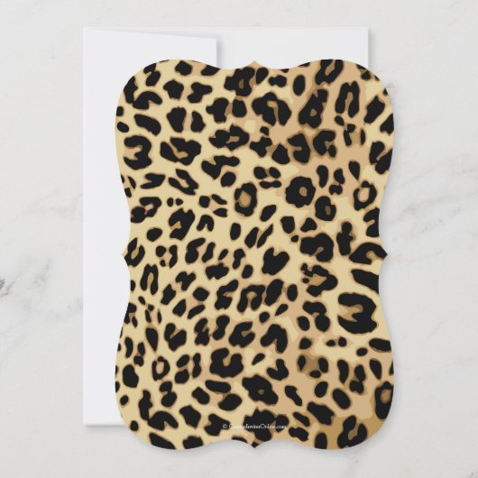 ピンクボーヒョウ甘い16パーティの招待状 招待状 (裏面)